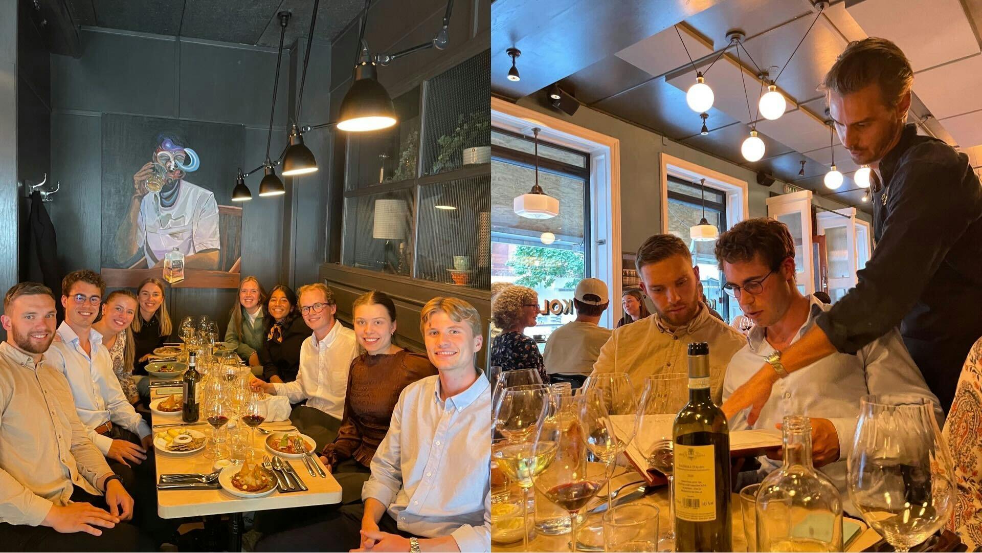 Amund og Pay leker vineksperter på en av Oslos bedre restauranter  