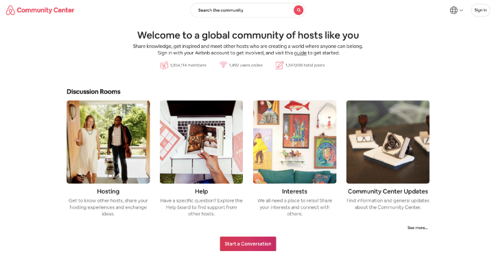AirBnbs Host Community