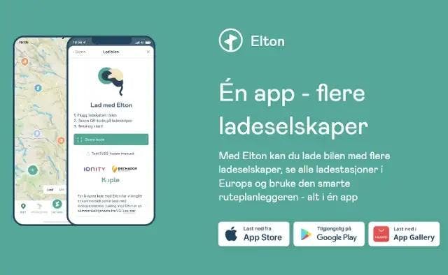 Elton er en app som gir deg informasjon om ulike ladestasjoner og priser på tvers av flere operatører